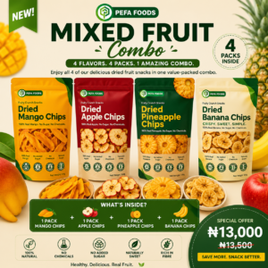 Mixed Dried Fruit Combo (4 x 100g Packs)